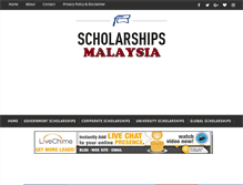 Tablet Screenshot of malaysiascholarships.com